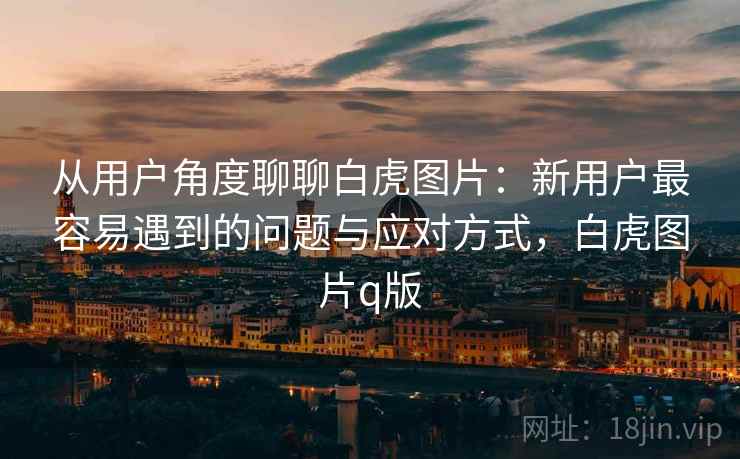 从用户角度聊聊白虎图片：新用户最容易遇到的问题与应对方式，白虎图片q版