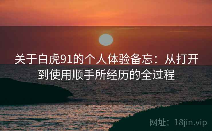 关于白虎91的个人体验备忘：从打开到使用顺手所经历的全过程